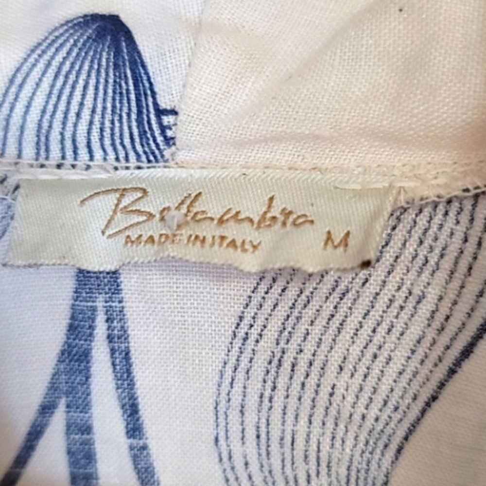 Italian Linen Cardigan Shirt With Print - Picture 4 of 10